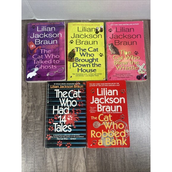 Lilian Jackson Braun Other - Lilian Jackson Braun Cat Who Mystery Series Book Lot of 5 PB Cozy Crime Fiction